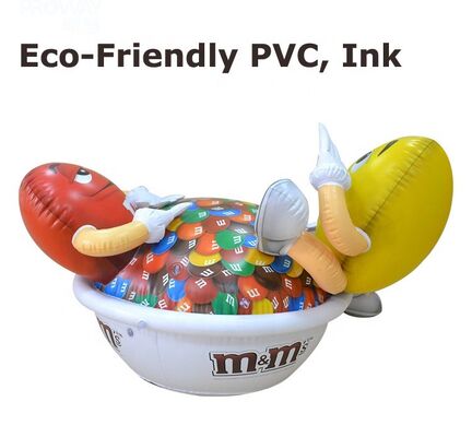 Inflatable Advertising Decoration - Giant Candy Bowl & Character Display for Store Promotion