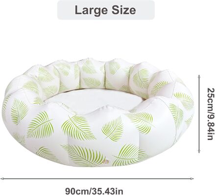 White Lemon Print Inflatable Kiddie Pool – Summer Paddling Pool for Kids | Soft-Sided, Leak-Proof Garden/Backyard Water Play Pool for Toddlers