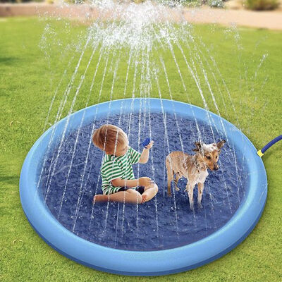 Non-Slip Splash Pad for Kids - In-Stock & Customizable Summer Water Play Mat