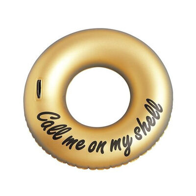 Rose Gold Flamingo Inflatable Swim Ring & Pink-Yellow Striped Custom Pool Float – Summer Beach Pool Party Toys for Kids