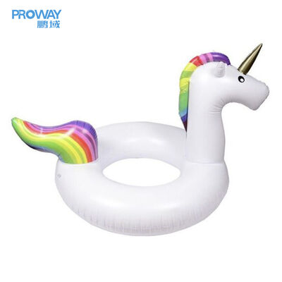 Rose Gold Flamingo Inflatable Swim Ring & Pink-Yellow Striped Custom Pool Float – Summer Beach Pool Party Toys for Kids