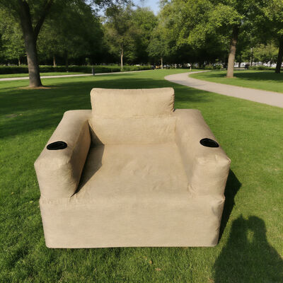 Customizable Outdoor Inflatable Auto-Inflatable Sofa - Portable Air Sofa with Custom Size/Color/Logo for Camping, Beach & Patio