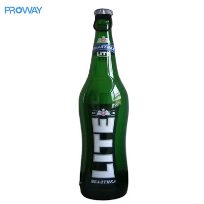 Custom Branded Giant Inflatable Beer Bottle with PVC Plastic Material and LED/Hanging System Add-ons