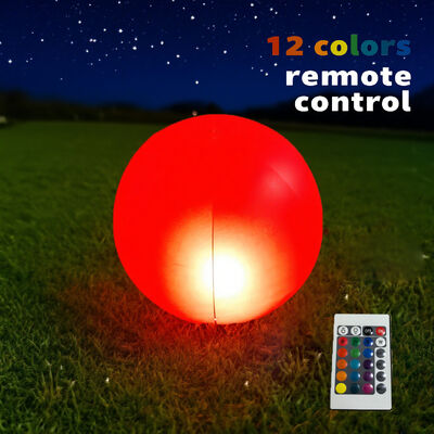 40CM Inflatable LED Light Up Ball | 12-Color Remote Control Glow Ball (In-Stock & Customizable)