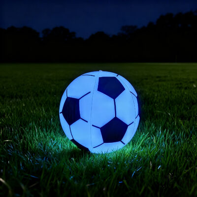 40CM Inflatable LED Light Up Soccer Ball | 12-Color Remote Control Glow Football (In-Stock & Customizable)
