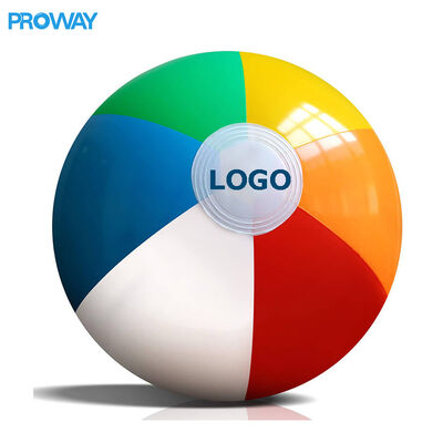 Custom Logo Beach Balls - Eco-thick PVC Inflatable Pool Balls CE/EN71 Certified for Summer & Events
