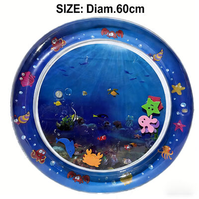 Customizable Inflatable Water Play Mat (Round & Rectangular) - Factory Direct Bulk Orders for Baby/Toddler Sensory Toys & Bath Activities
