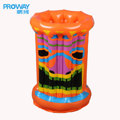 Custom Logo Inflatable Ice Bucket: Personalized Party Cooler for Weddings, Corporate Events & Summer Gatherings | White Portable Inflatable Drink Tub
