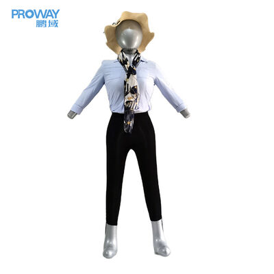 Full Body Inflatable Female Mannequin: Lightweight & Portable Clothing Display Model with Realistic Body Shape—Sleek Silver, Durable Quick-Inflate Dress Form for Retail Stores, Fashion Shows, Home Use