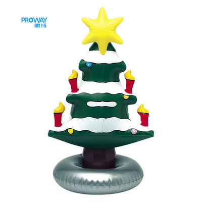 Inflatable Christmas Tree: Festive Decor with Colorful Ornaments & Star Topper—Portable, Quick-Inflate Holiday Decoration for Home/Parties