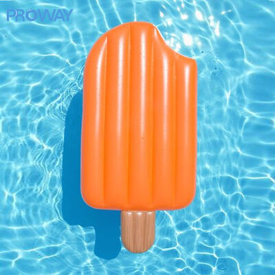 Customizable Rainbow Popsicle Inflatable Float with Thickened 0.35mm Eco-PVC and Leak-Proof Design for Pool and Beach