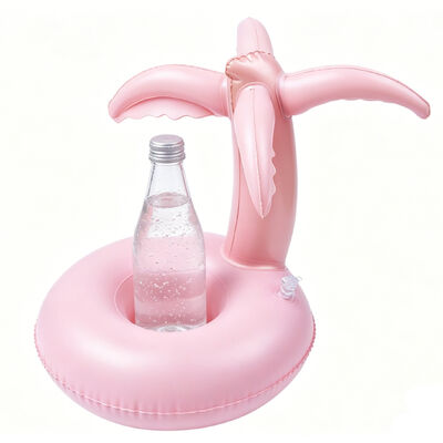 Customizable Inflatable Cup Holder with PVC Material and 7x7 Inch Size for Pool Floating Drink Holder