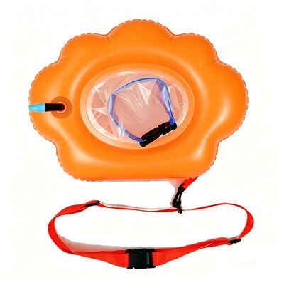 Customizable Inflatable Swimming Buoy with Leak-Proof Design and Adjustable Waist Strap for Safe Pool Float