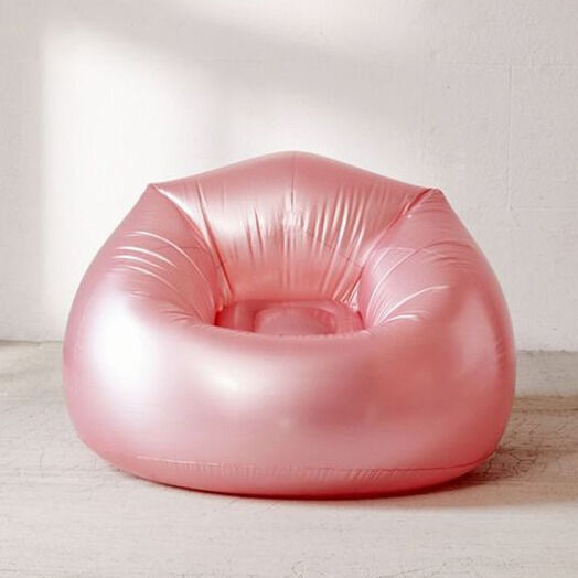 Pink Inflatable Lip Sofa - Sexy Lip-Shaped Air Chair: Portable, Eye-Catching Decorative Seating for Living Room, Party & Home