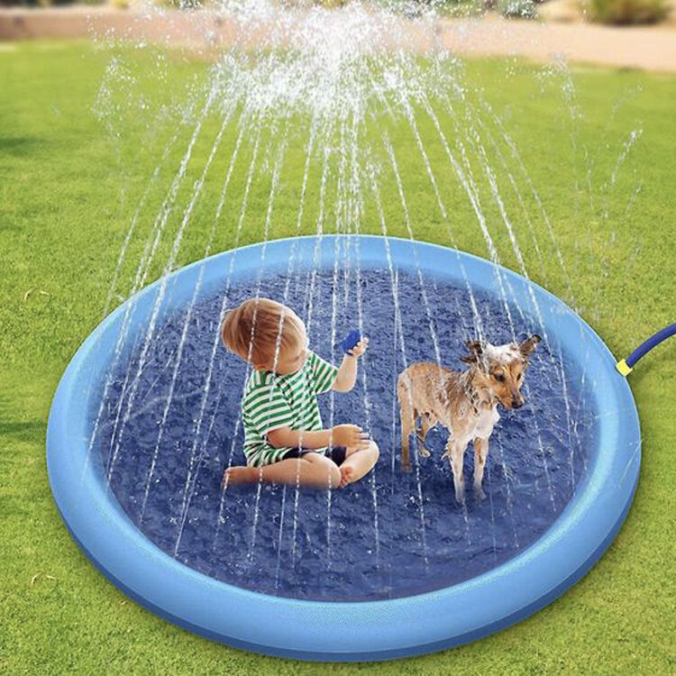 Non-Slip Splash Pad for Kids - In-Stock & Customizable Summer Water Play Mat