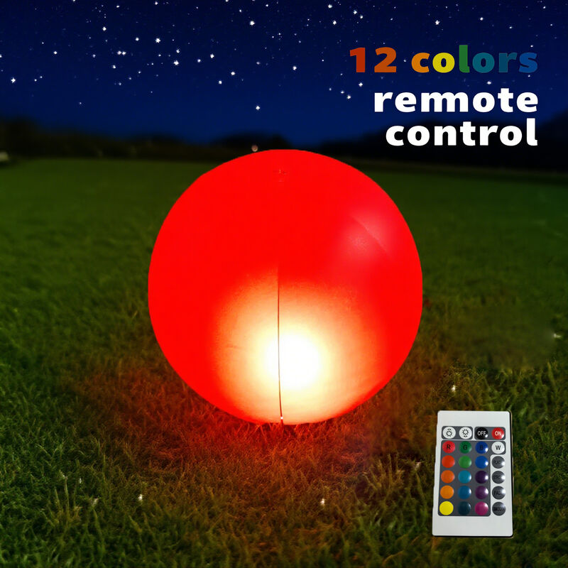 40CM Inflatable LED Light Up Ball | 12-Color Remote Control Glow Ball (In-Stock & Customizable)